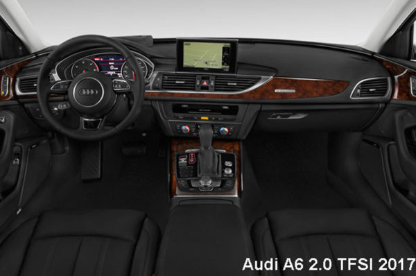 Audi-A6-2.0-TFSI-2017-steering-and-transmission