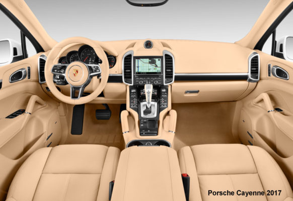 Porsche-Cayenne-2017-steering-and-transmission