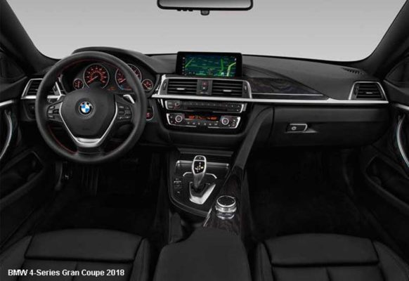 BMW-4-Series-Gran-Coupe-430i-2018-steering-and-transmission