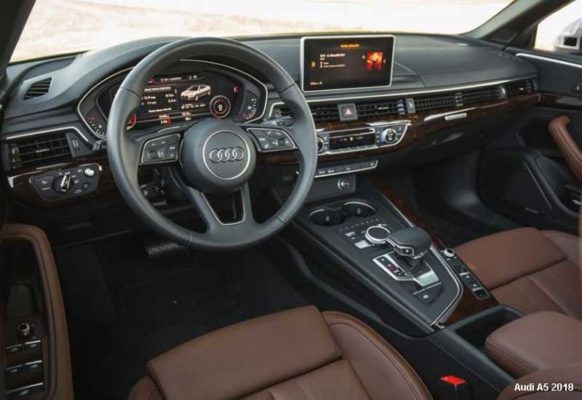 Audi-a5-2018-steering-and-transmission