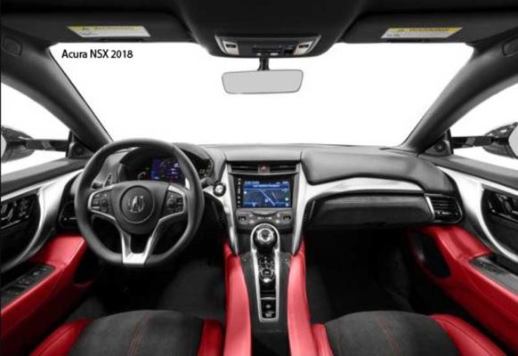 Acura-NSX-2018-steering-and-transmission