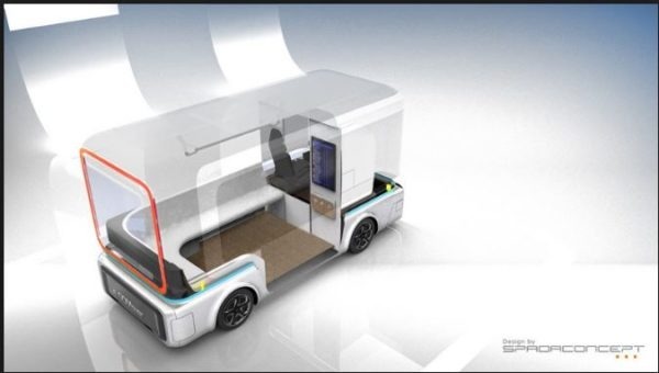 Debut of e-GO Mover, Autonomous Electric Mini Buses- expected interior