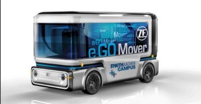 Debut of e-GO movers, Autonomous Electric Mini Buses
