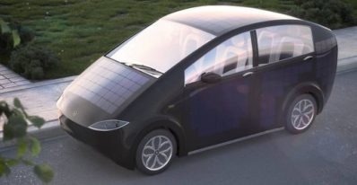 Sion a Solar Powered Vehicle that gets charge as you drive