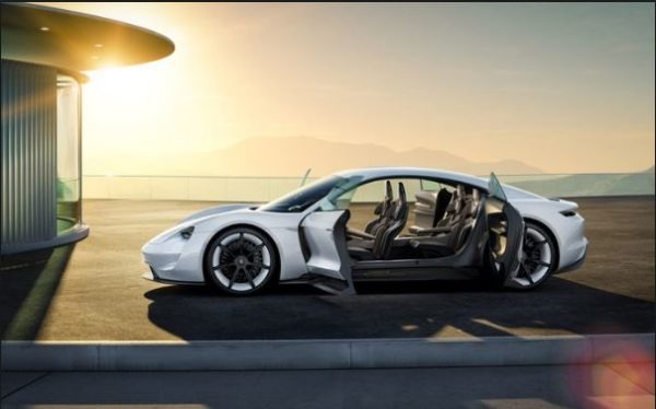 Taycan an all electric car by Porsche