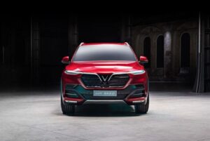 Vietnam's first car brand Vinfast displayed SUV at paris Motor show