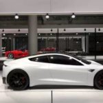 White Sleek Tesla Roadster Looks Great