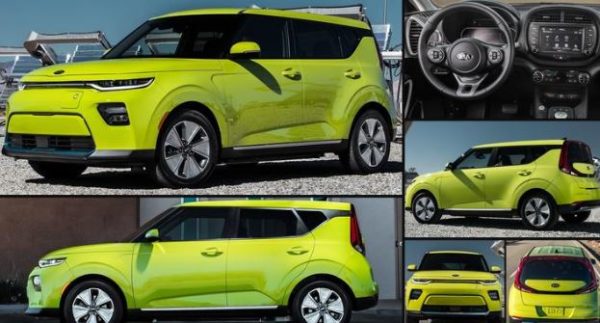 New KIA soul EV displayed at LA Auto show 2018