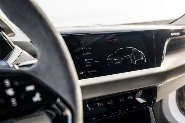 interior of audi e-tron concept Electric vehicle