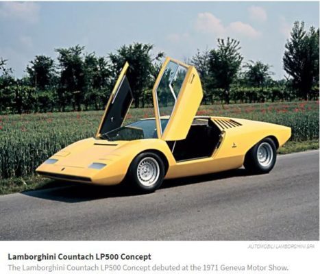 Lamborghini Countach Lp500 Concept, 1971 Geneva Motor show