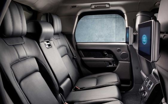 Beautiful interior of Range Rover Sentinel