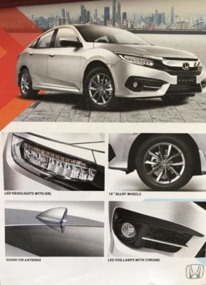 Honda Civic 2019 facelift