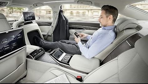 2020 Audi A8 Rear cabin Interior & sitting view