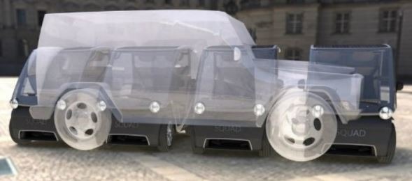 squad solar car uses very less space to park