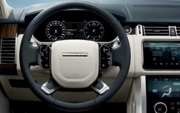 2020 Range Rover vogue information cluster