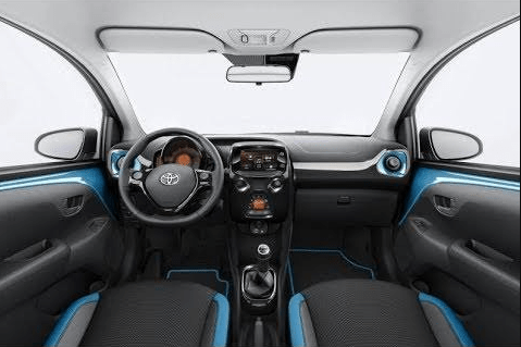 2020 Toyota Aygo full cabin interior view