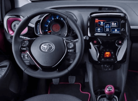 2020 Toyota Aygo interior view infotainment