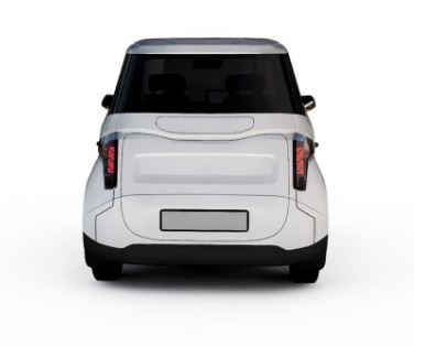 2020 Zetta all Electric Cheapest vehicle rear view