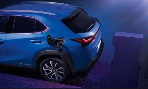 2020 lexus ux300e rear view