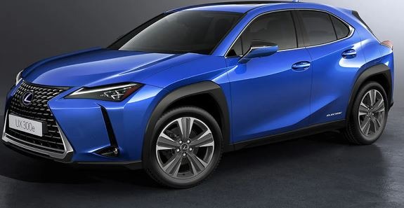 2020 lexus ux300e side view