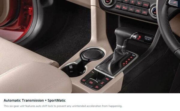 KIA Sportage SUV 4th Generation automatic transmission view