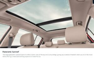 KIA Sportage SUV 4th Generation panoramic sunroof view