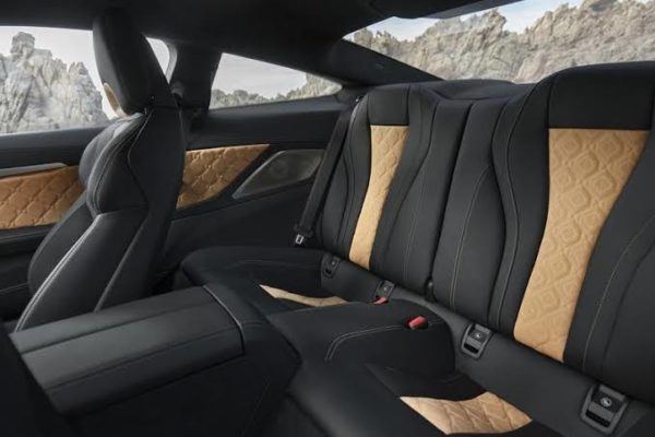 2020 BMW M8 Competition Coupe rear seats