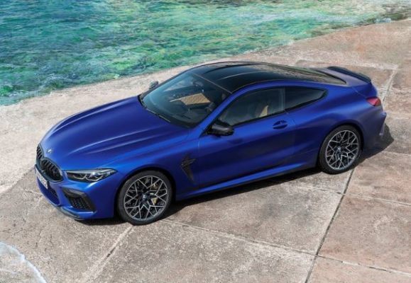 2020 BMW M8 Competition Coupe upside view