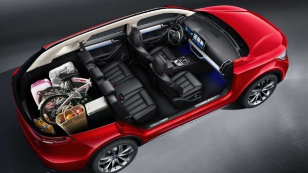 2020 BYD Tang PHEV full inside view with 5 seats