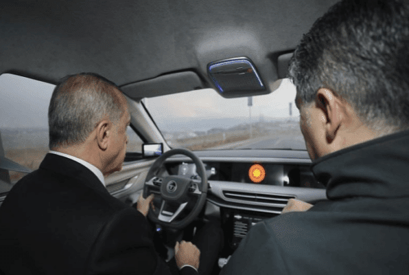 TOGG All Electric SUV drive by erudogan