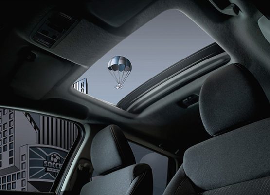 2020 Honda WRV inside moon roof view