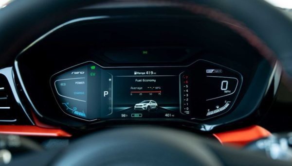 2020 Kia Niro information screen view