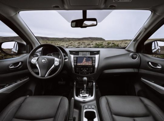 2020 Nissan Navara full front cabin interior view