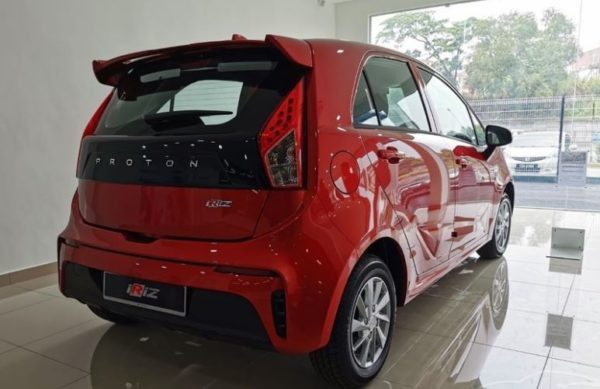 2020 Proton Iriz side rear view