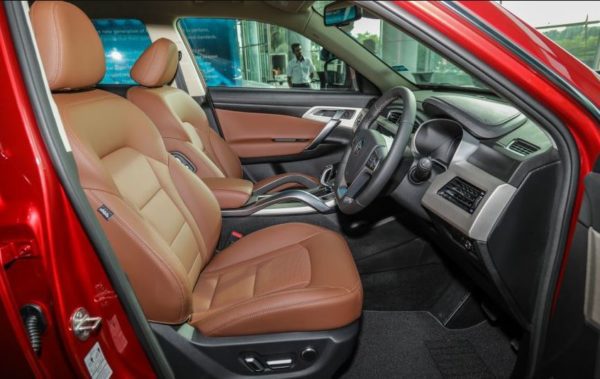 2020 Proton X 70 front seat view