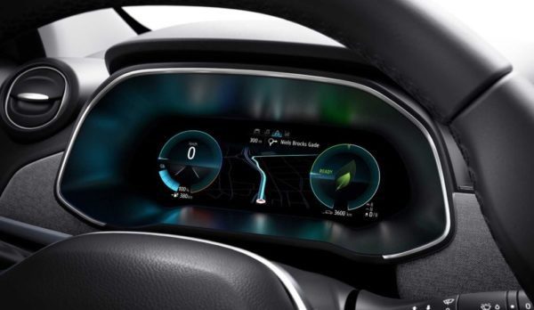 2020 Renault Zoe information cluster