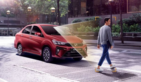 2020 perodua Bezza pedestrian detection system view