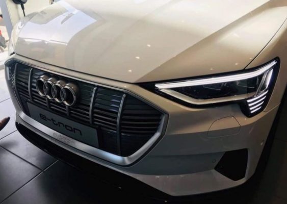 2020 All Electric Audi E-tron front close view