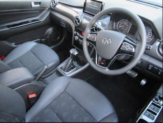 2020 BAIC X25 front cabin interior view