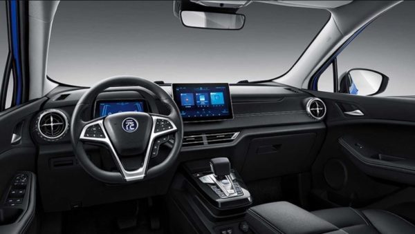 2020 BYD Yuan EV 535 full front cabin interior view