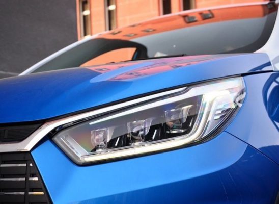 2020 BYD Yuan EV 535 headlights close view