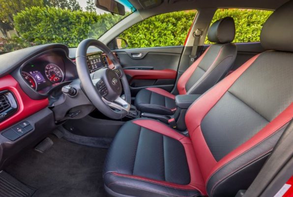 2020 KIA Rio Sedan front seats