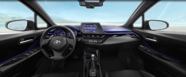 2020 Toyota CHR front cabin full interior view