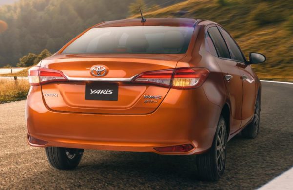 2020 Toyota yaris Rear View