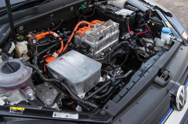 2020 Volkswagen E-Golf under the hood view