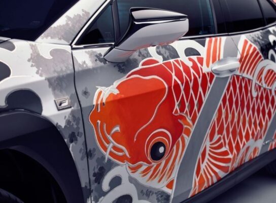 Lexus Tattoed car - hand Made design Beyond the machines