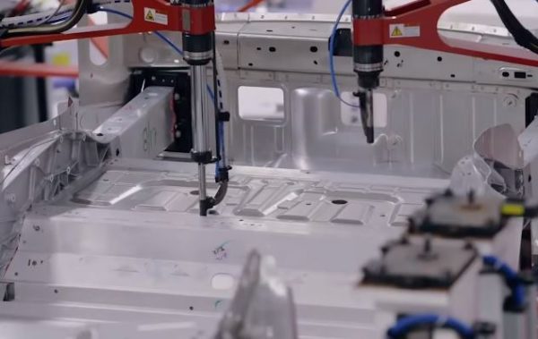 Tesla's KUKA Robots Working