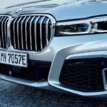 2020 BMW 7 Series front headlights close view