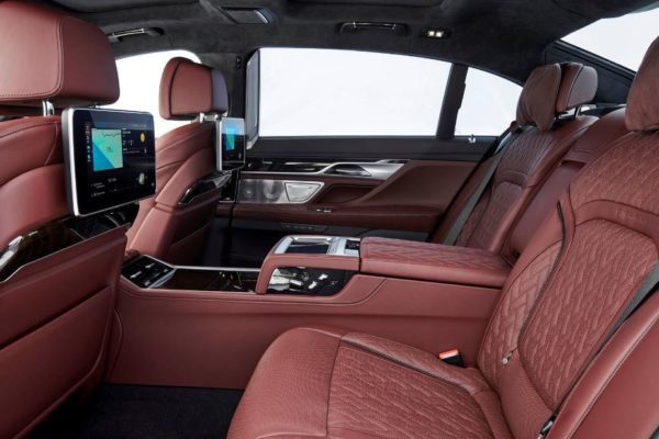 2020 BMW 7 Series luxury rear seats view