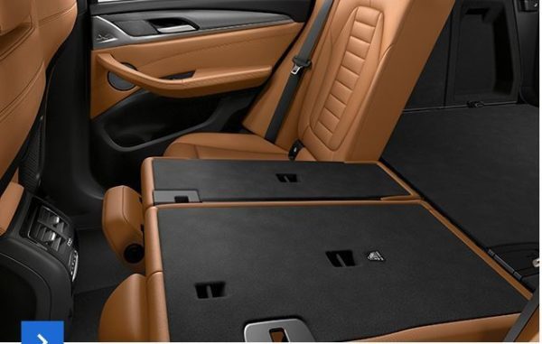 2020 BMW X3 Series folding rear seats